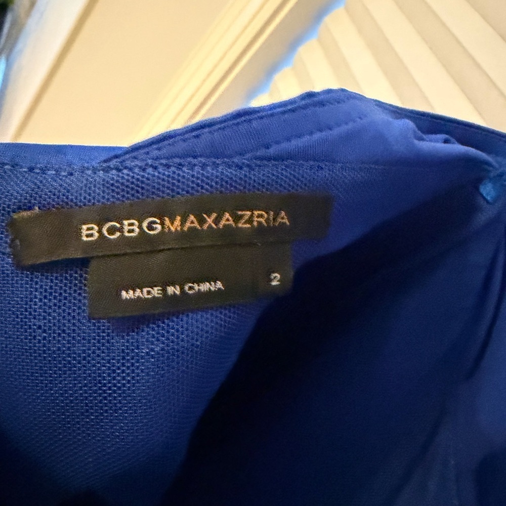 BCBGMaxAzria Royal Blue Halter Dress - Picture 4 of 10